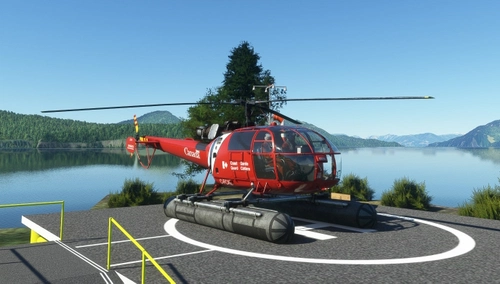 Canadian Coast Guard Taog Alouette III C-FCAZ, Late (Red) Livery
