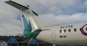 Caribbean Airlines "2007 livery" "9Y-TTE" Hans Hartmann ATR 72-600 thumbnail 4