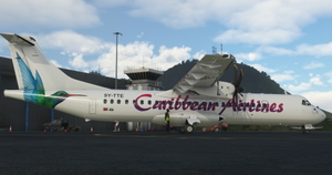 Caribbean Airlines "2007 livery" "9Y-TTE" Hans Hartmann ATR 72-600 thumbnail 3