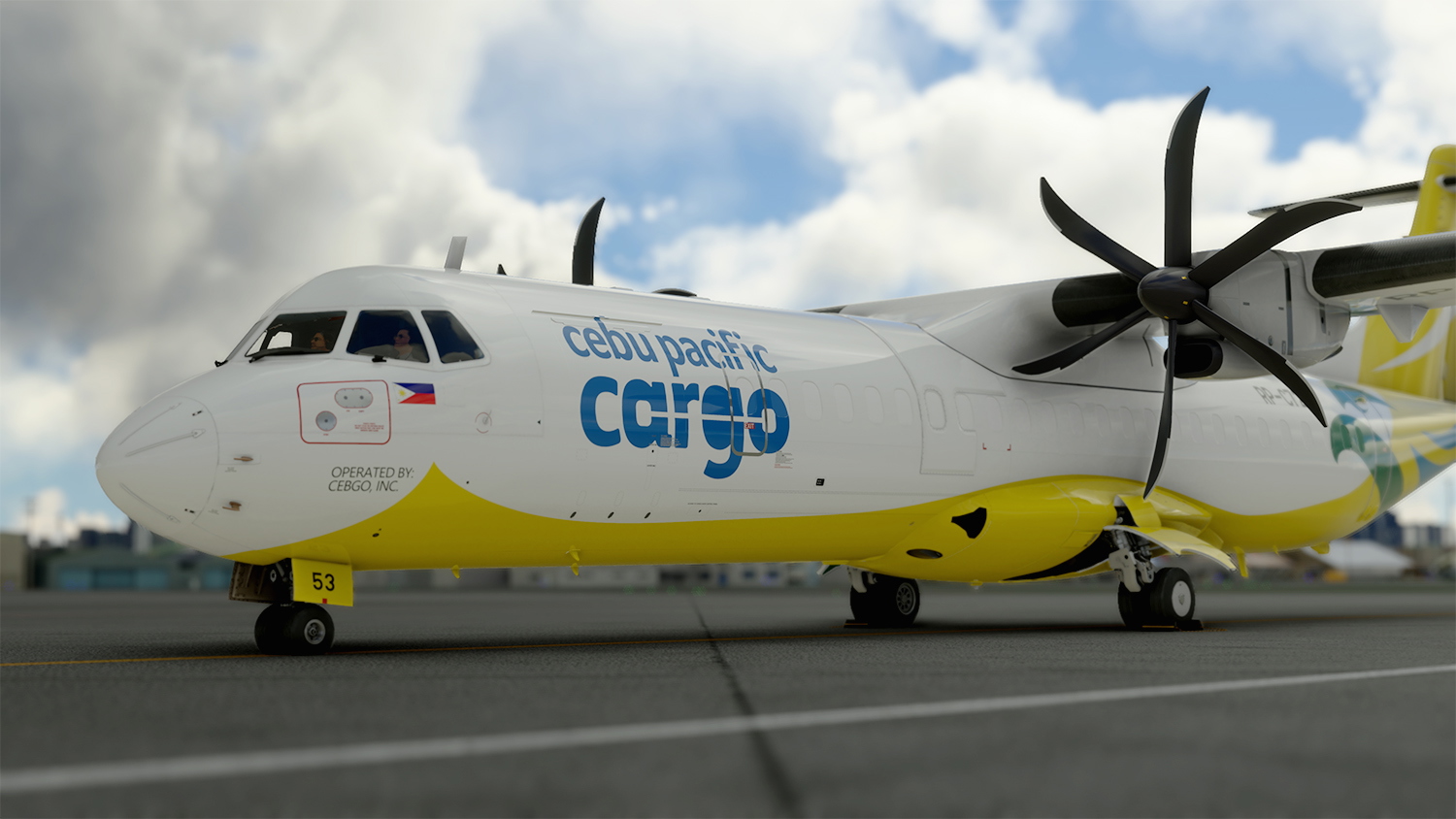 Cebu Pacific Cargo Asobo ATR 72-600 RP-C7253 on 8K - Aircraft