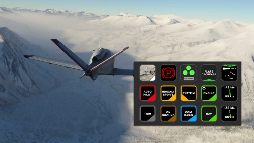 Cirrus SF50 Streamdeck 15-key version proflie and AAO scripts