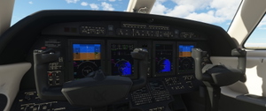 Cessna Citation CJ4 - JDs Black-Creme Cockpit thumbnail 3