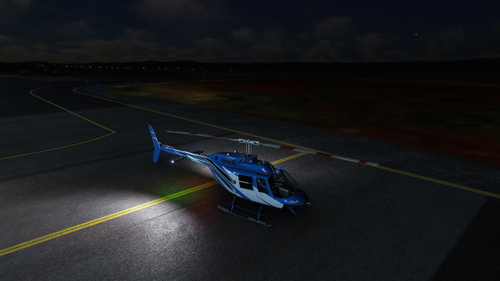 CowanSim Bell 206B3 - Fast 4x Strobe and Beacon Lights