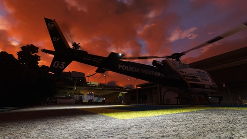 CowanSim H125 - Strobe Light Effect + Beacon Improvement (Choice One)
