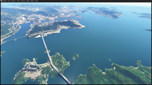 cxtpang Hong Kong bridges compatibility patch for Samscene scenery