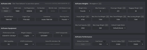 Daher TBM 930 Simbiref Profile