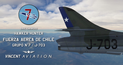 Dave Garwood - Hawker Hunter Fuerza Aérea de Chile (Grupo N°7 / J-703)