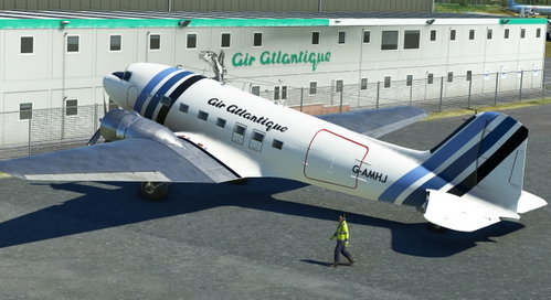 DC-3 Air Atlantique  livery G-AMHJ