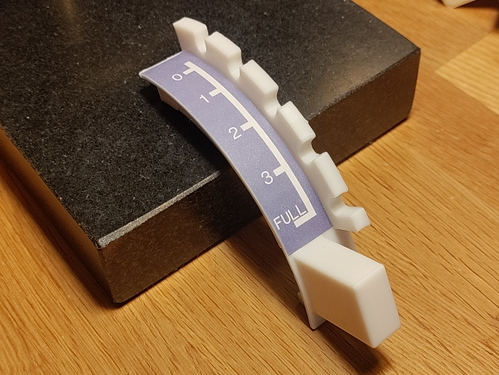 Decal for Honeycomb Bravo 5 position flap lever