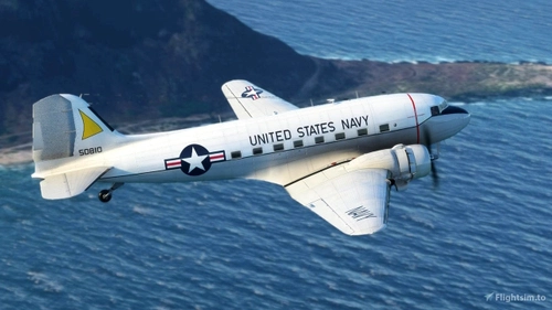 Douglas DC-3 / C-47 Skytrain Navy repaint