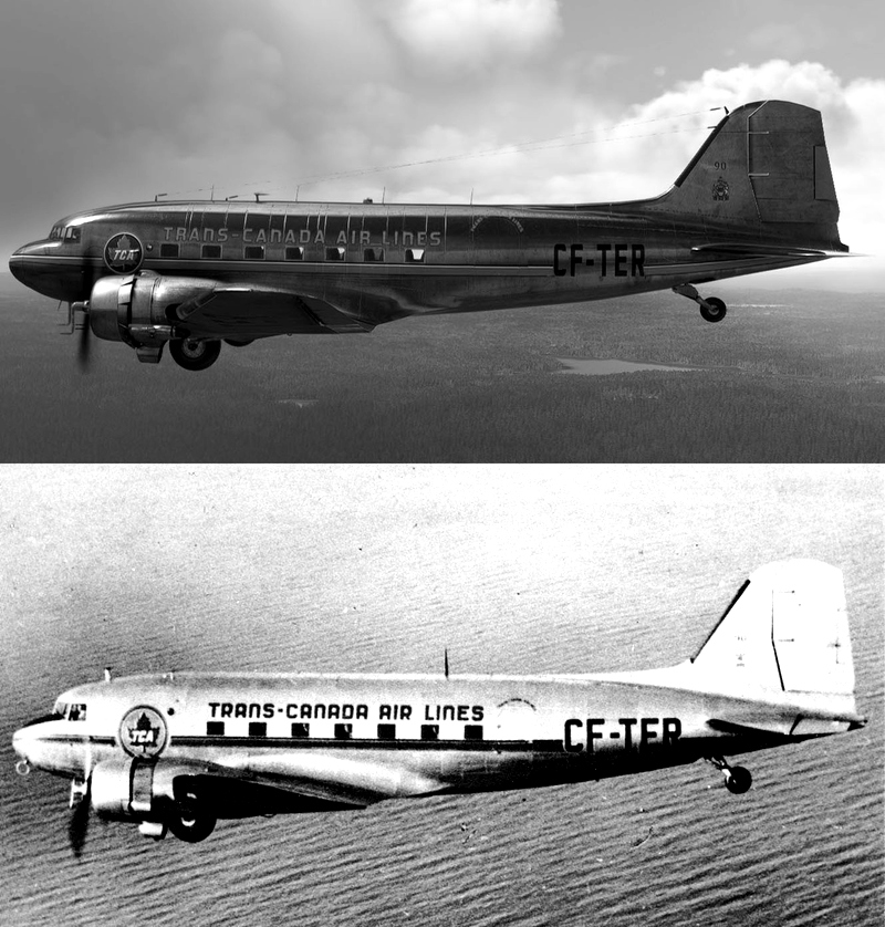 Douglas DC3/C47 TransCanada Air Lines CFTER for Microsoft Flight
