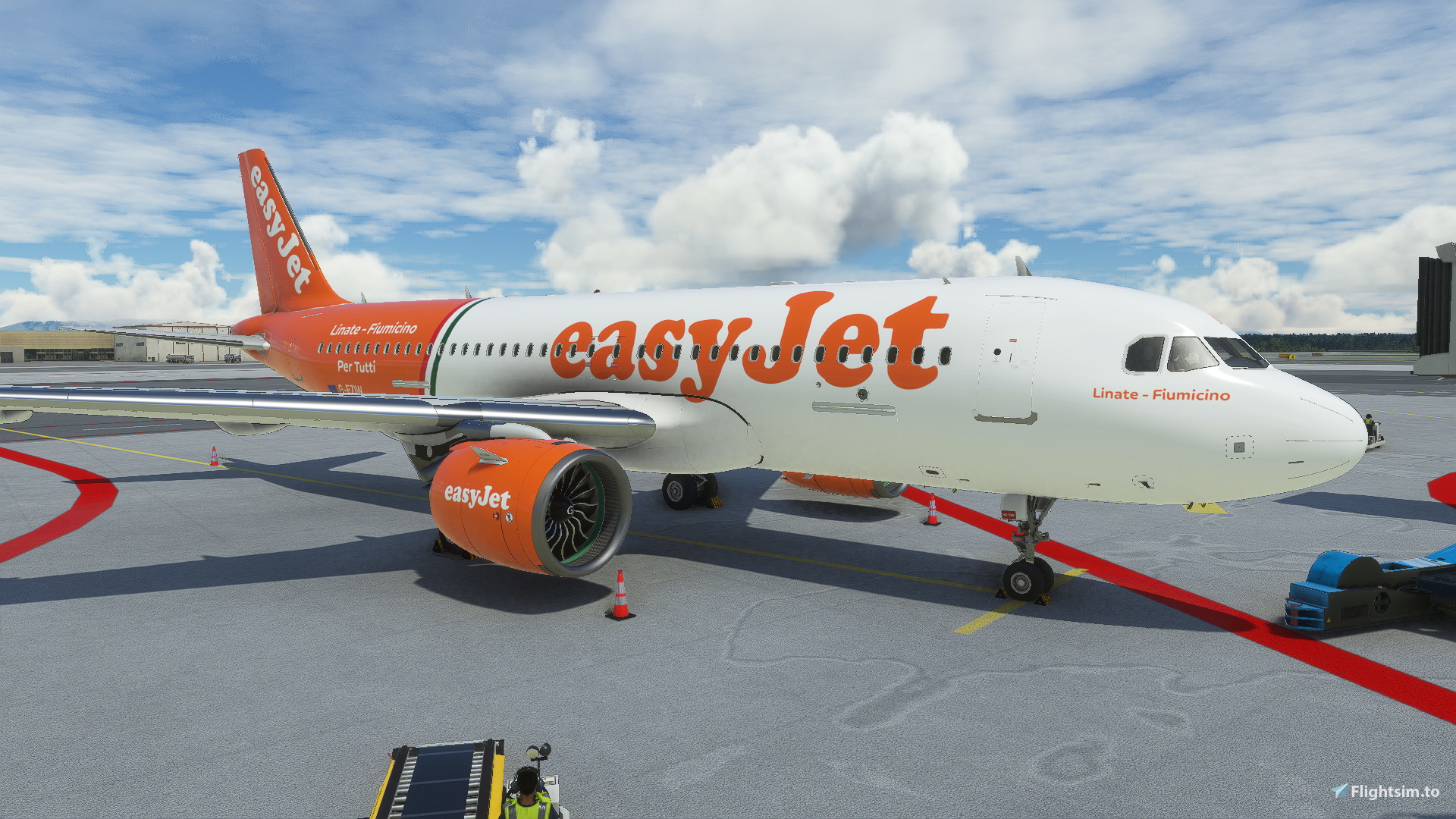 [A32NX] EasyJet G-EZIW-A320 Linate-Fiumicino (Italia) livery - Image 1