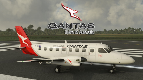 EMB110-P1 Bandeirante Qantas "VH-EBX" (Fictional)