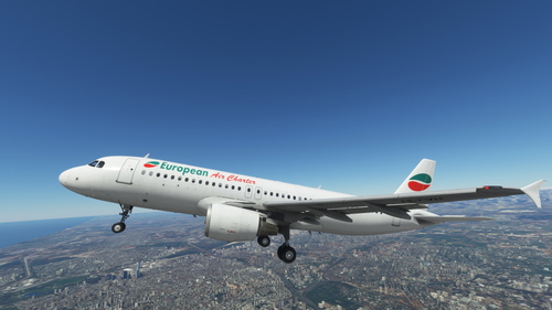 European Air Charter LZ-LAH w/Cabin & SELCAL Fenixsim A320 4K