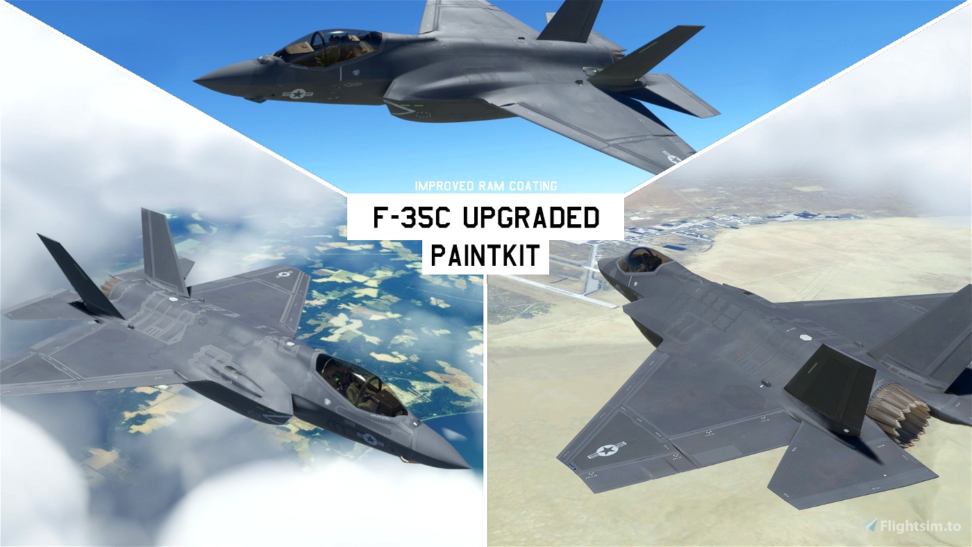 F-35C Improved Hull Textures Paint Kit for Microsoft Flight Simulator ...