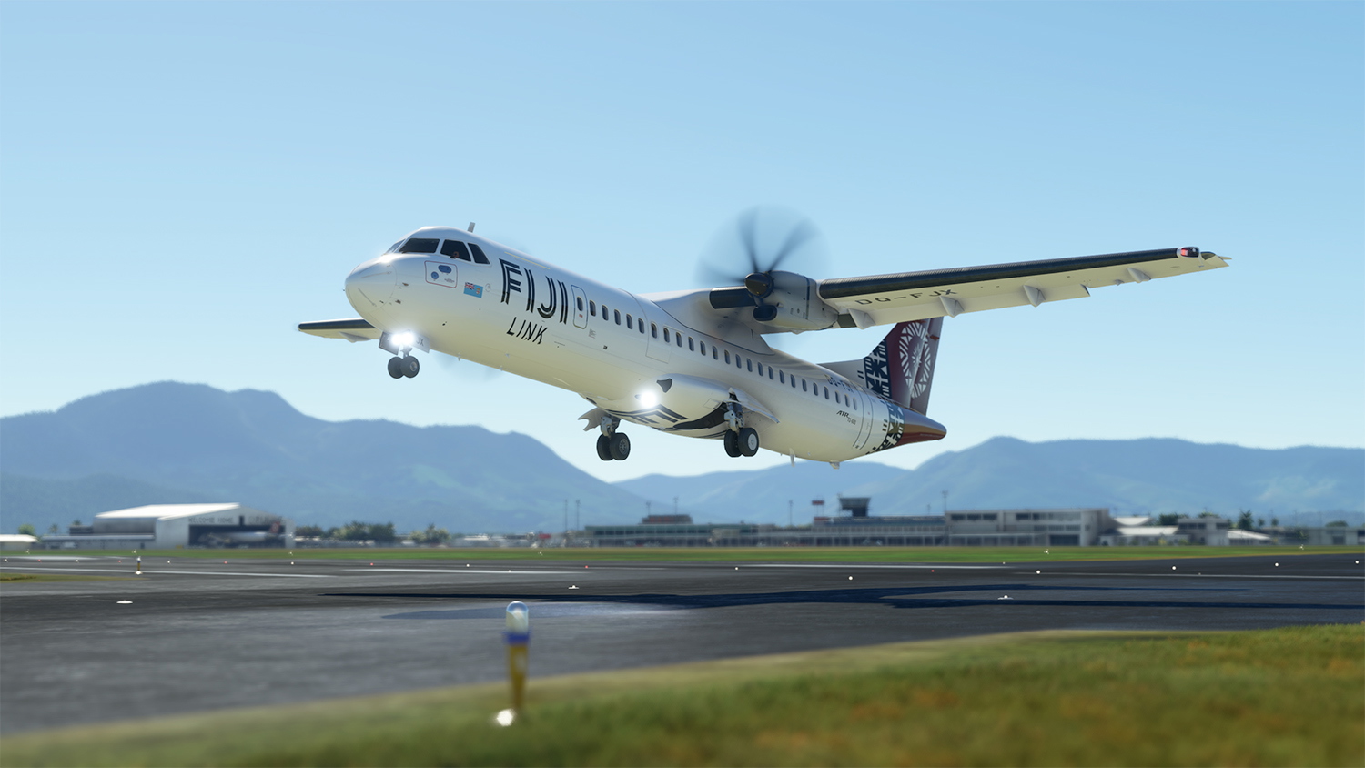 Fiji Airways Asobo ATR72-600 DQ-FJX with Cabin interior - Image 1