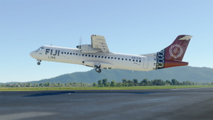 Fiji Airways Asobo ATR72-600 DQ-FJX with Cabin interior thumbnail 2