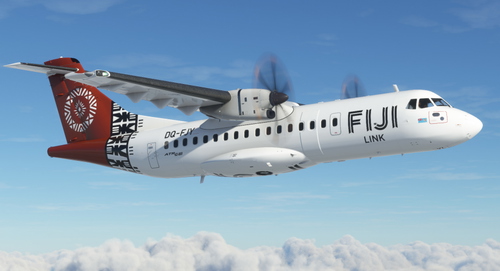 Fiji Link (Fiji Airways) DQ-FJY | (Custom Cockpit) Expert Series (Asobo) ATR 42-600 [4K]