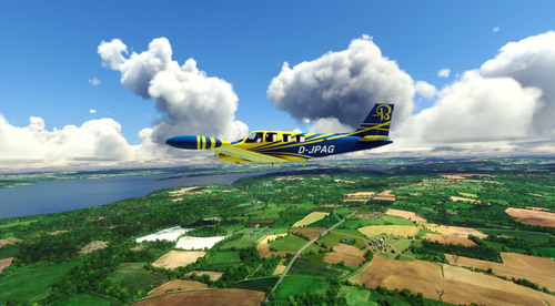 Flightsim Pictures Scott Livery for the Blacksquare Analog Bonanza Turbo