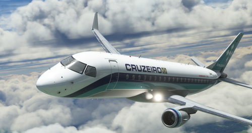 FlightSim Studio E-Jets 175 Cruzeiro do Sul (CRZ) livery