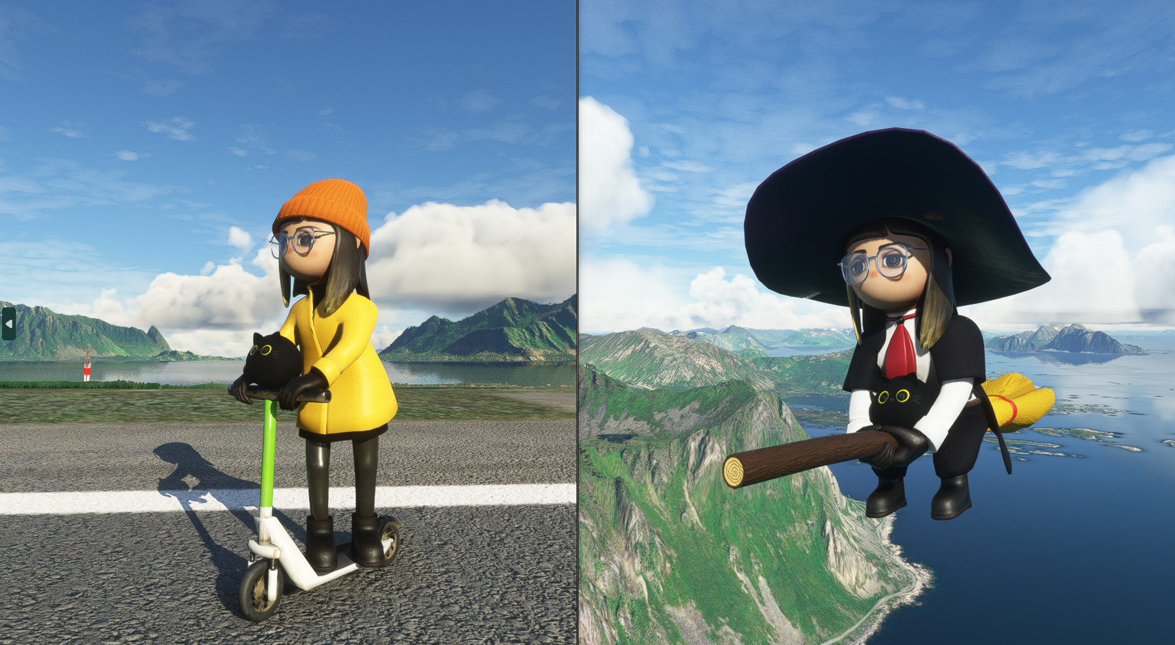 Flying Witch / Sr. Community manager on scooter - Image 1