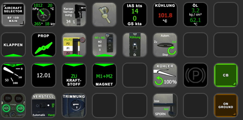 FlyingIron BF 109 StreamDeck XL profile and AAO Scripts
