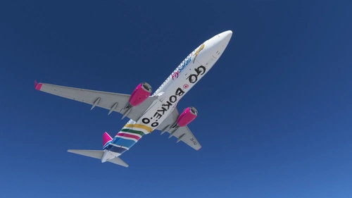 FlySafair Boeing 737-800 PMDG BW ZS-FGZ New Livery Go Bokke