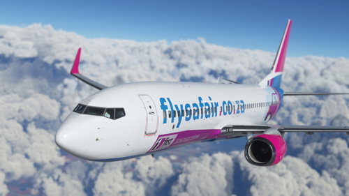 FlySafair Boeing 737-800 PMDG BW ZS-OAG Fictional