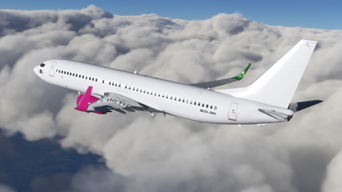 FlySafair Boeing 737-800 PMDG BW ZS-ZWV