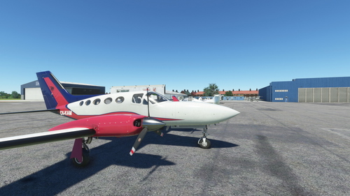 Flysimware Cessna 414 Chancellor repaint request via DM
