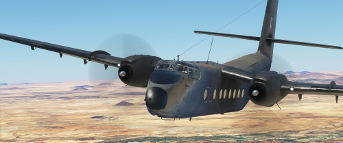 French Air Force livery of the DHC-4 Caribou for MSFS2020.