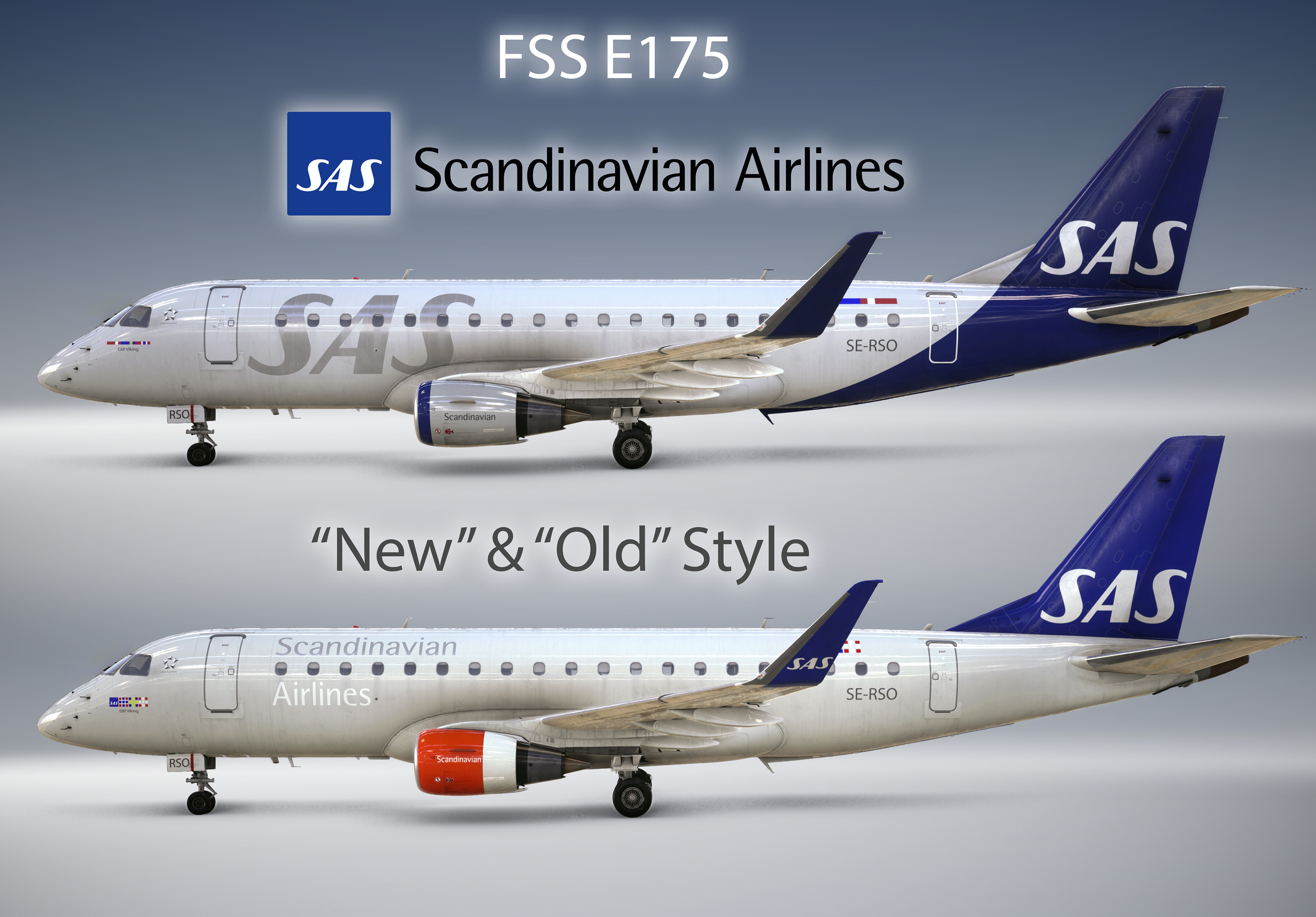 FSS E175 - Scandinavian Airlines / New & Old Style - Image 1