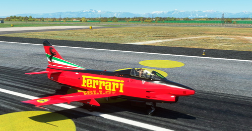 G-91 fictional Ferrari livery
