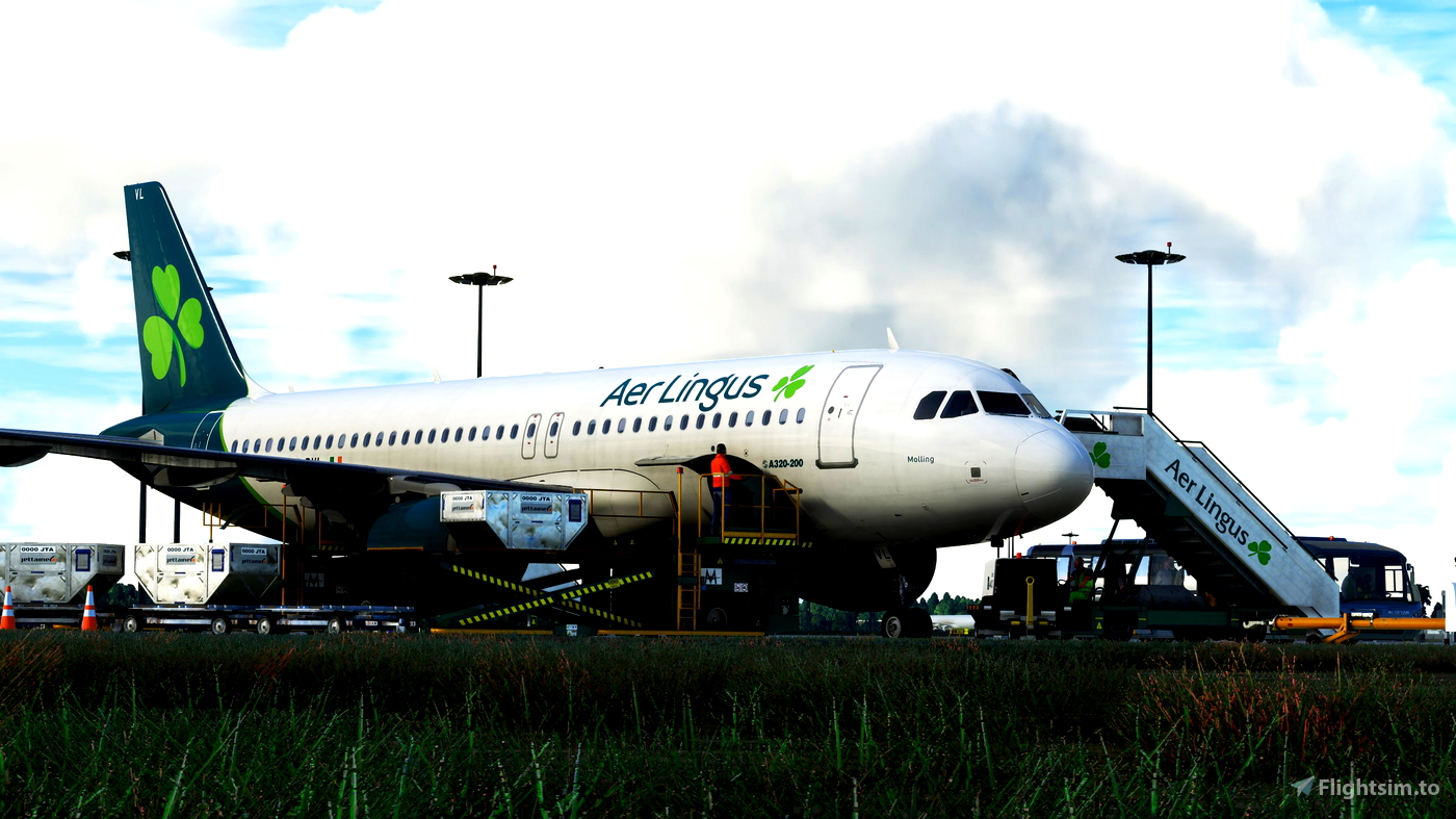 GSX Ground Vehicle Textures Aer Lingus (Aer Lingus Handling) for