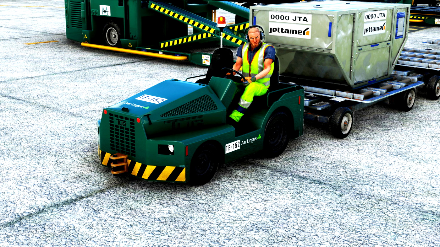 GSX Ground Vehicle Textures Aer Lingus (Aer Lingus Handling) for