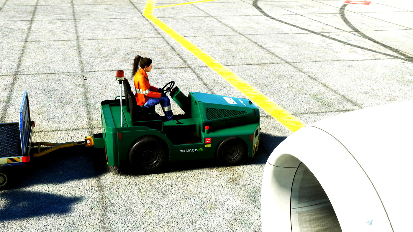 GSX Ground Vehicle Textures Aer Lingus (Aer Lingus Handling) for