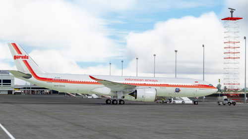 [Headwind A330] Garuda Indonesia "1969 retro BRImo Mobile Banking" PK-GHD