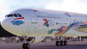 [Headwind A330] Garuda Indonesia "Kembara Angkasa - 74th Anniversary" PK-GPZ | 8K thumbnail 1