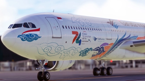 [Headwind A330] Garuda Indonesia "Kembara Angkasa - 74th Anniversary" PK-GPZ | 8K