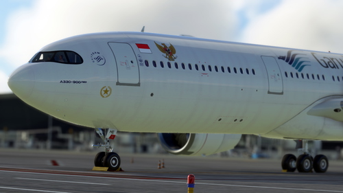 [Headwind A330neo] Garuda Indonesia with and without "Indonesian Presidential" Sticker PK-GHE | 8K