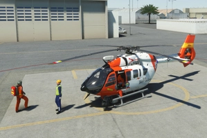HPG Airbus H145 AP Livery "USCG San Diego EMS, Firefighting, Offshore, Civilian Cargo" thumbnail 6