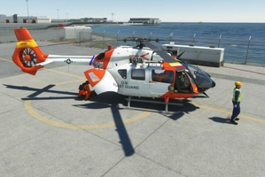 HPG Airbus H145 AP Livery "USCG San Diego EMS, Firefighting, Offshore, Civilian Cargo" thumbnail 9