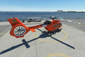 HPG Airbus H145 AP Livery "USCG San Francisco EMS, Firefighting, Offshore, Civilian Cargo" thumbnail 4