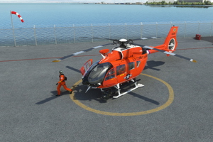 HPG Airbus H145 AP Livery "USCG San Francisco EMS, Firefighting, Offshore, Civilian Cargo" thumbnail 11