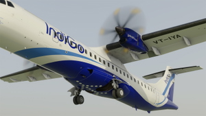 Indigo Asobo ATR 72-600 VT-IYA 8K thumbnail 8