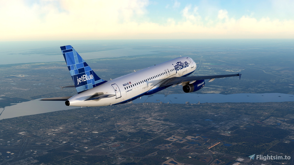 JetBlue "Mosaic" LatinVFR A320 for Microsoft Flight Simulator MSFS