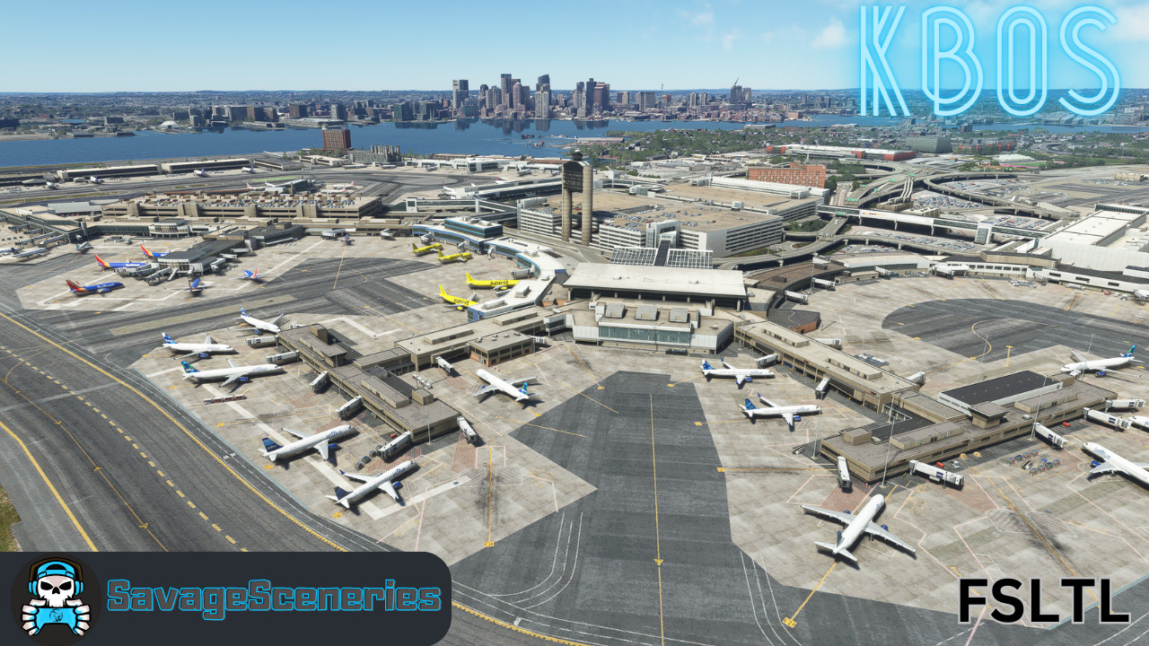 KBOS FSLTL Static Aircraft - Image 1