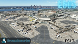 KBOS FSLTL Static Aircraft thumbnail 1
