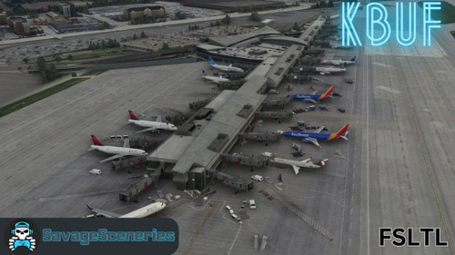KBUF FSLTL Static Aircraft