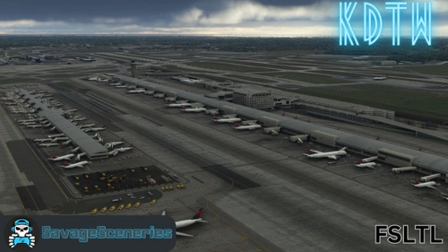 KDTW FSLTL Static Aircraft